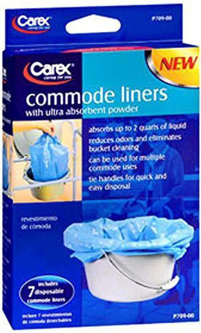 Alt view image 10 of 10 - Compass Health P70900 Carex Commode Liners