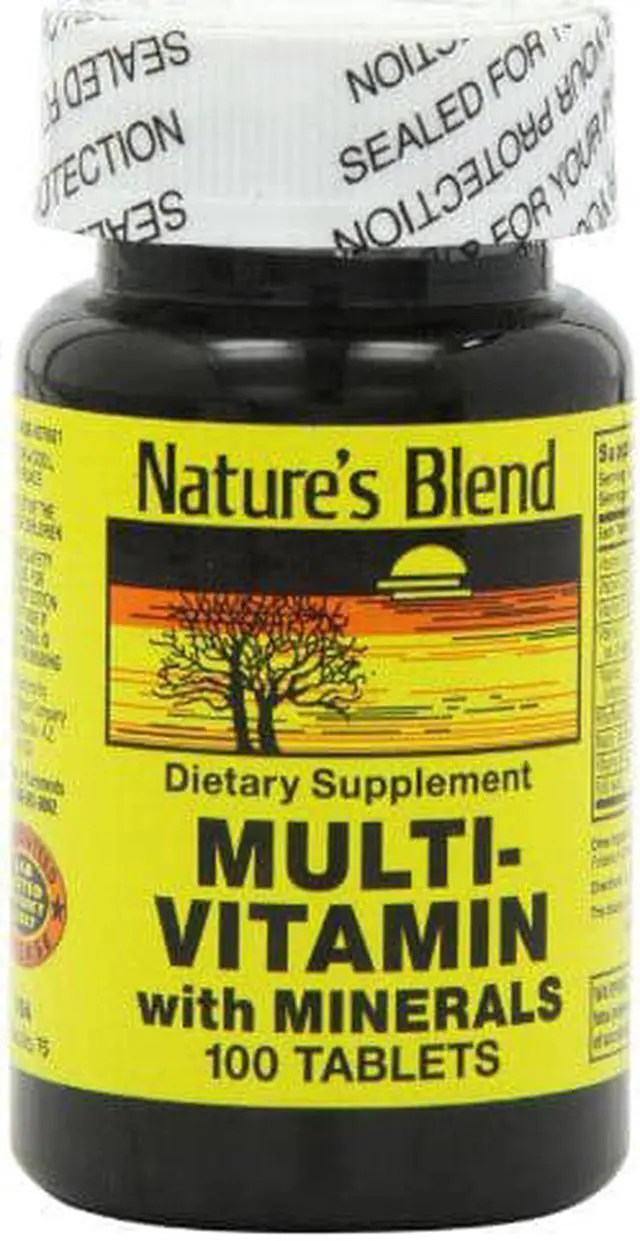 Main image of Natures Blend NAT B MULTIVITAMIN & MIN TB, Assorted, 100 Count