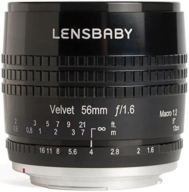 Alt view image 9 of 9 - Lensbaby Velvet 56 56mm f/1.6 Macro Lens for Sony E, Black #LBV56BX