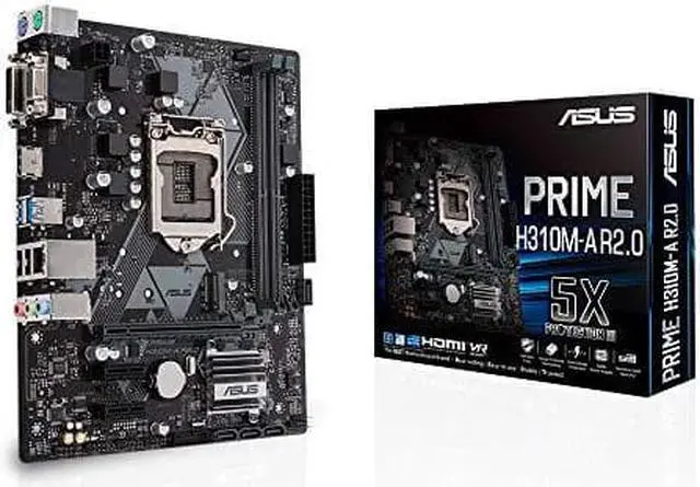 Alt view image 15 of 15 - ASUS Intel PRIME H310M-A R2.0 Socket LGA 1151 DDR4 Micro ATX Motherboard (90MB0Z10-M0EAY0)