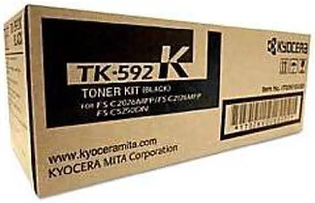 Alt view image 14 of 16 - Kyocera Copystar TK592K Laser Toner Cartridge Black