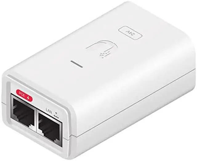 Alt view image 4 of 5 - Ubiquiti PoE Adapter - 120 V AC, 230 V AC Input - 24 V DC, 300 mA Output - Gigabit Ethernet Input Port(s) - Gigabit Ethernet Output Port(s)