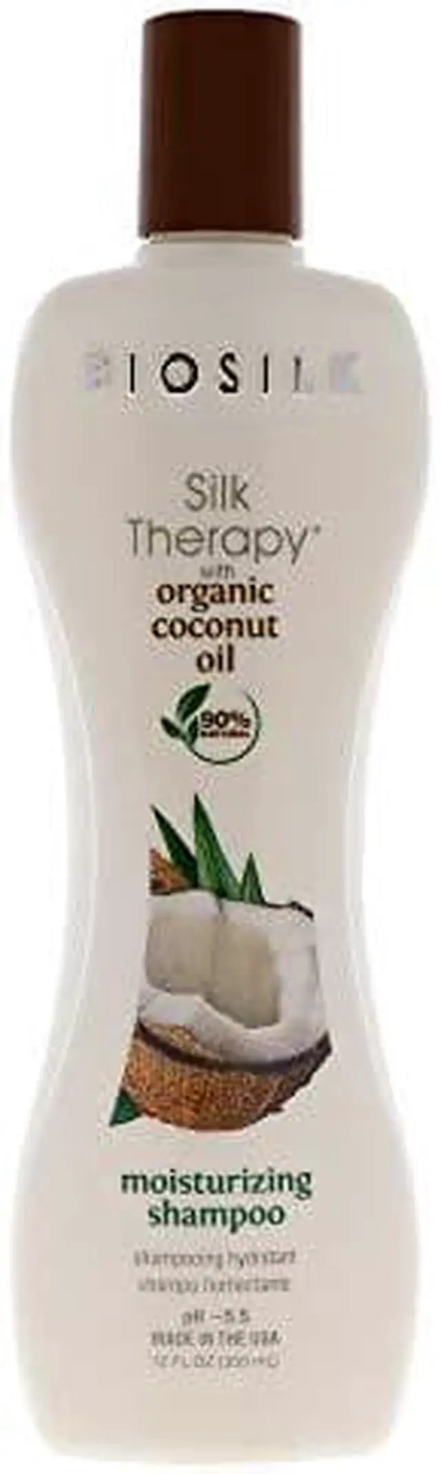 Main image of Biosilk Silk Therapy with Organic coconut Oil Moisturizing Shampoo Unisex Shampoo 12 oz
