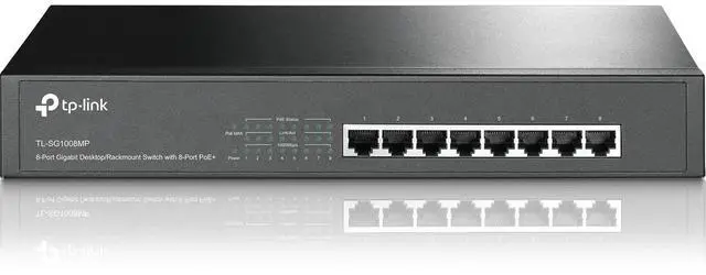 Alt view image 19 of 20 - TP-Link TL-SG1008MP - switch - 8 ports - unmanaged - rack-mountabl (TL-SG1008MP)