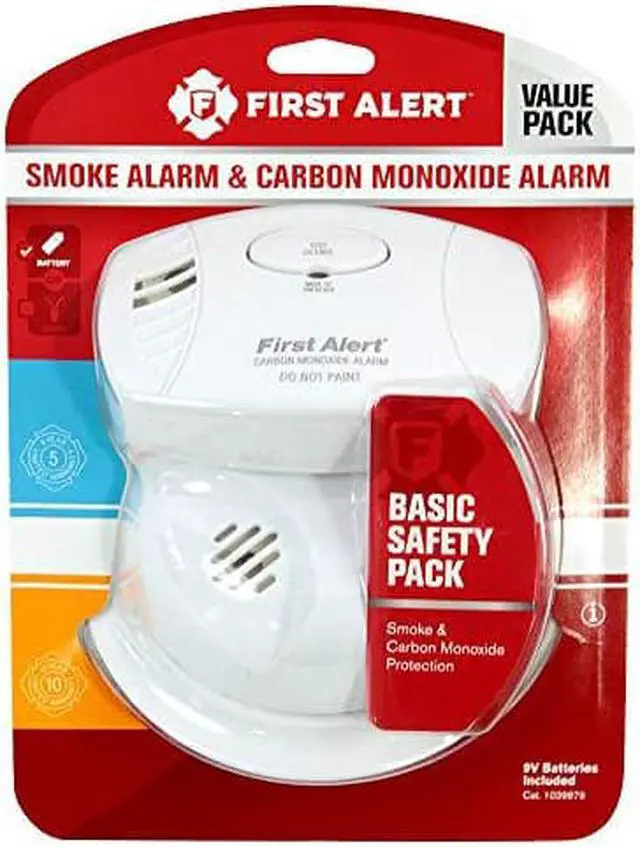 Alt view image 3 of 4 - First Alert 1039879 Smoke (SA303) & Carbon Monoxide (CO400) Detector Combo Pack