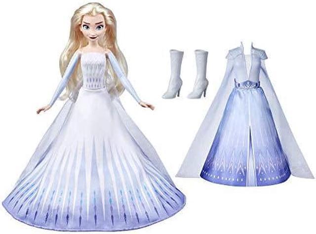 Disney\'s Frozen 2 Elsa\'s Transformation Fashion Doll with 2