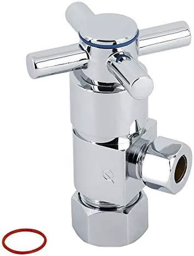 Alt view image 2 of 3 - KINGSTON BRASS CD53301DX Concord 5/8″ O.D x 3/8″ O.D Anti-Seize Deluxe Quarter