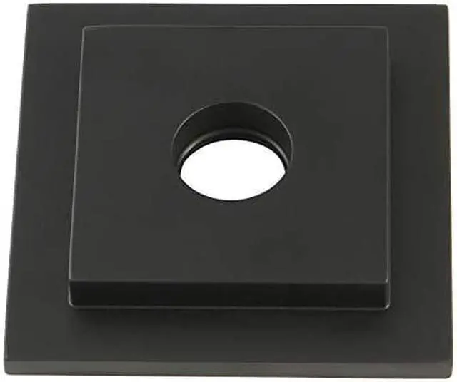 Main image of Kingston Brass FLSQUARE0 Claremont Shower Arm Flange, Matte Black