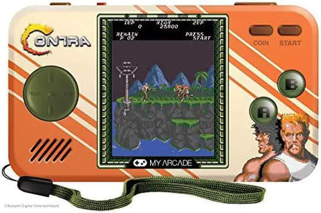 Alt view image 5 of 8 - My Arcade DGUNL-3281 Contra Pocket Player Handheld Portable Game System
