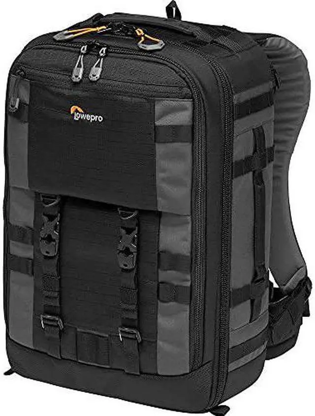 Alt view image 11 of 20 - Lowepro Pro Trekker BP 350 AW II Backpack for Pro CSC/STD DSLR, Black/Dark Gray