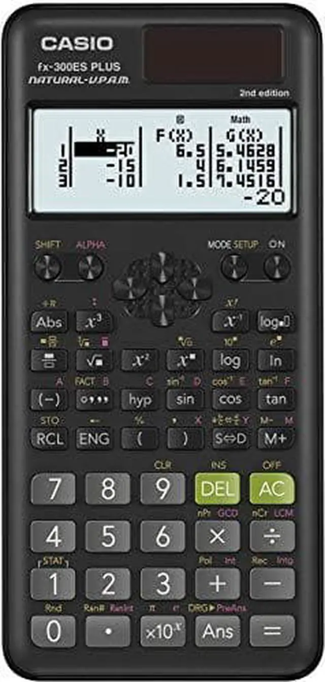 Alt view image 14 of 16 - FX-300ES Plus 2nd Edition Scientific Calculator, 16-Digit LCD, Black FX300ESPLS2