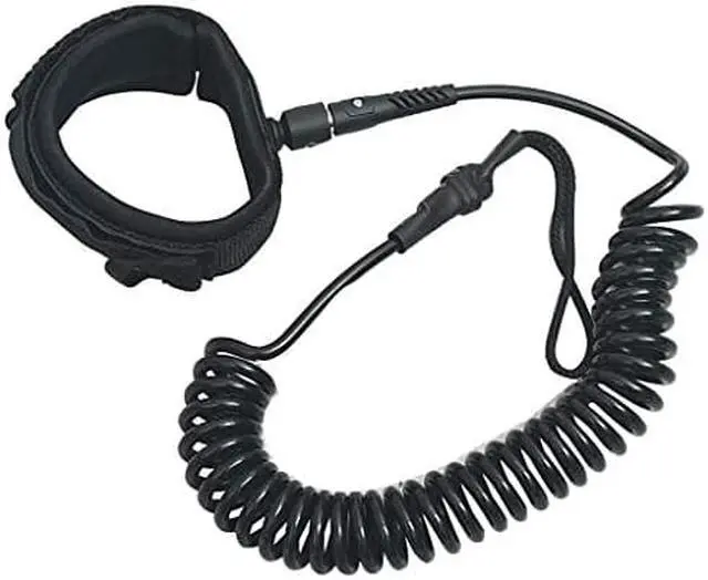 Main image of vidaXL SUP Coiled Leash Black 10 inch