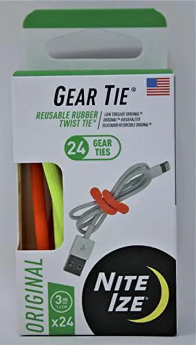 Alt view image 4 of 4 - Nite Ize Gear Tie ProPack 3" Assorted 24 Pack GTPP3-A1-R8