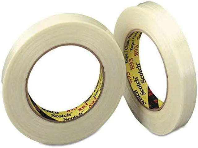Alt view image 4 of 4 - 3M General-Purpose Glass Filament Tape 3" Core 24 mm x 55 m Clear 893