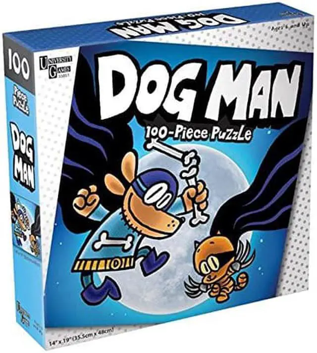 Alt view image 5 of 5 - Dogman Blue 100 Piece Puzzle