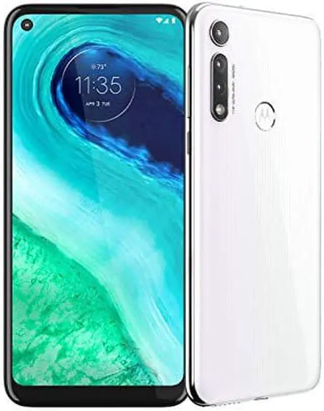 Alt view image 6 of 6 - Moto G Fast | Unlocked | Made for US by Motorola | 3/32GB | 16MP Camera | 2020 | White Cell Smart Phone Smartphone XT2045-3