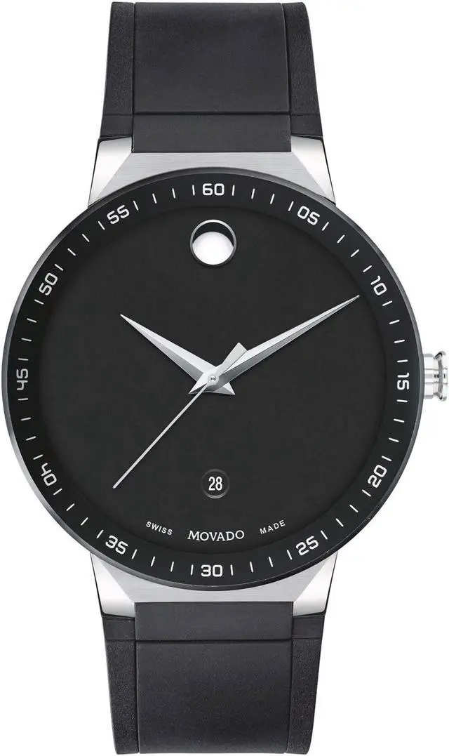 Alt view image 2 of 5 - Movado Men's Sapphire Black Dial Watch - 607406