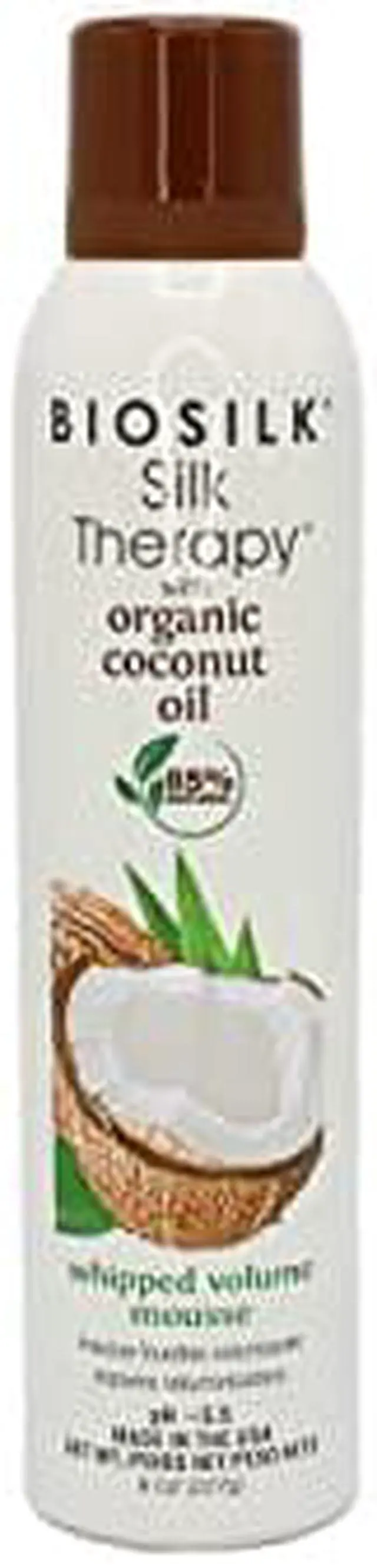 Main image of Biosilk Silk Therapy with Coconut Oil Whipped Volume Mousse Unisex Mousse 8 oz