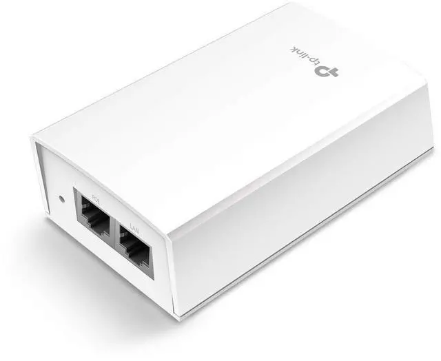 Alt view image 14 of 14 - TP-Link PoE Injector | PoE Adapter 48V DC Passive PoE | Gigabit Ports | Up to 100 Meters(325 feet) | Wall Mountable Design (TL-PoE4824G), White