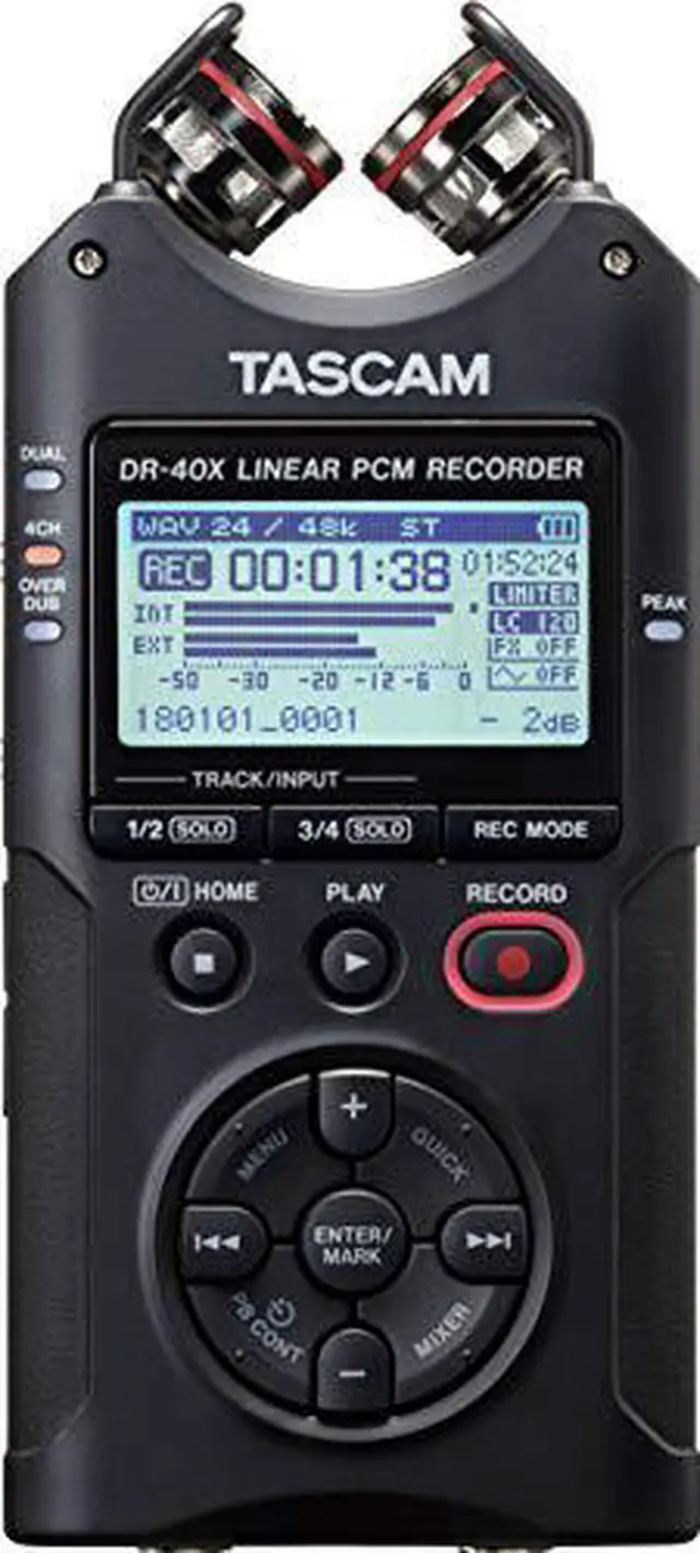 Alt view image 18 of 20 - Tascam DR-40X Handheld Portable Recorder