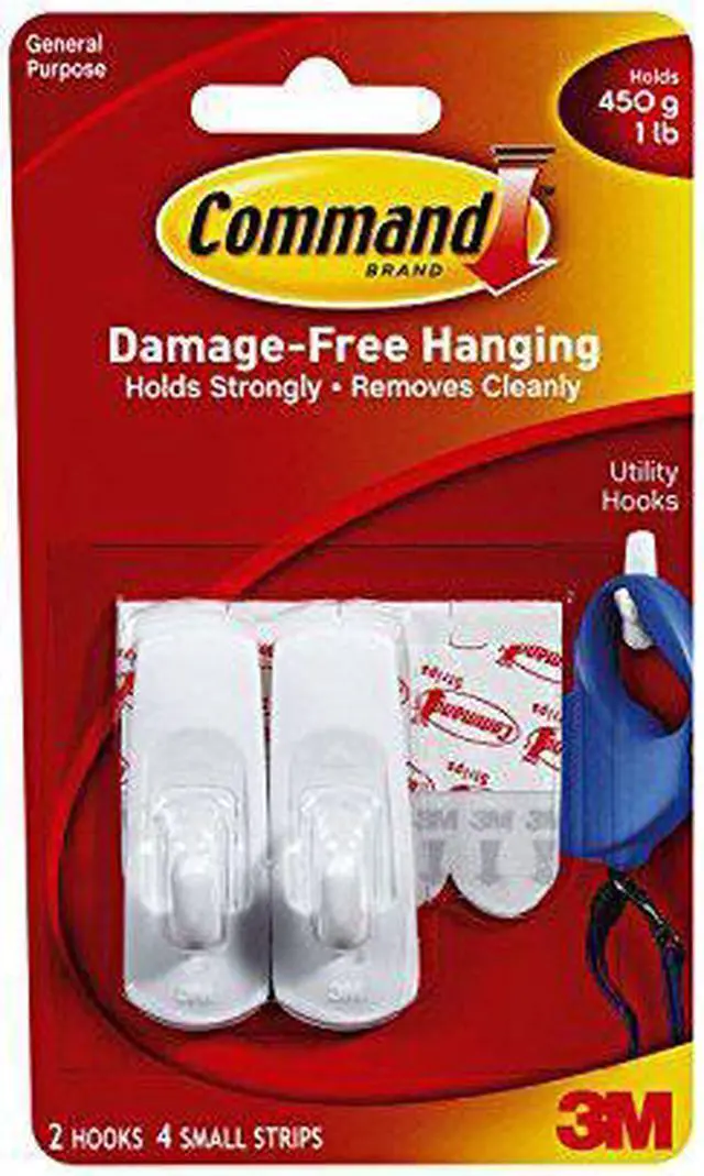 Alt view image 7 of 7 - 3M 17002 Command Small Hooks 2 hooks, 4 strips
