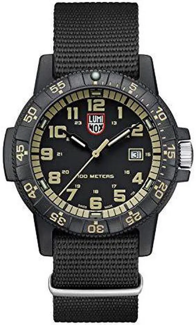Alt view image 5 of 9 - Men's Luminox Leatherback Sea Turtle Giant Nylon Strap Watch 0333