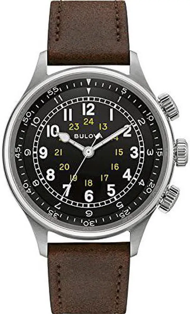 Alt view image 8 of 15 - Bulova 96A245 A-15 Pilot Watch