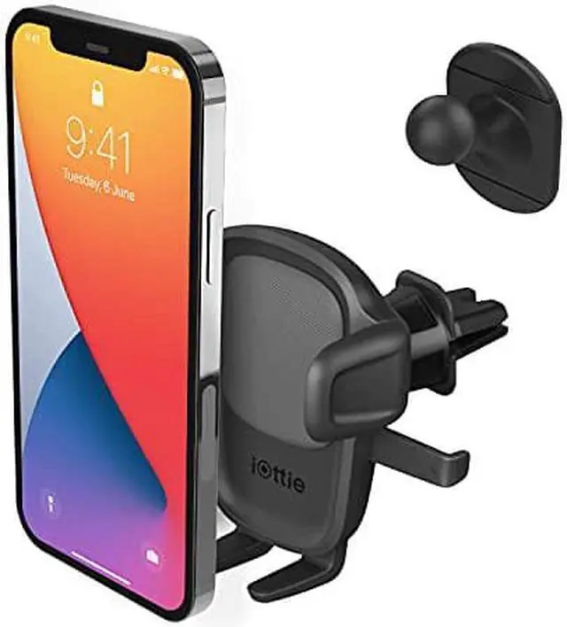 Alt view image 15 of 19 - iOttie Easy One Touch 5 Air Vent & Flush Mount Black Car Holders And Mounts