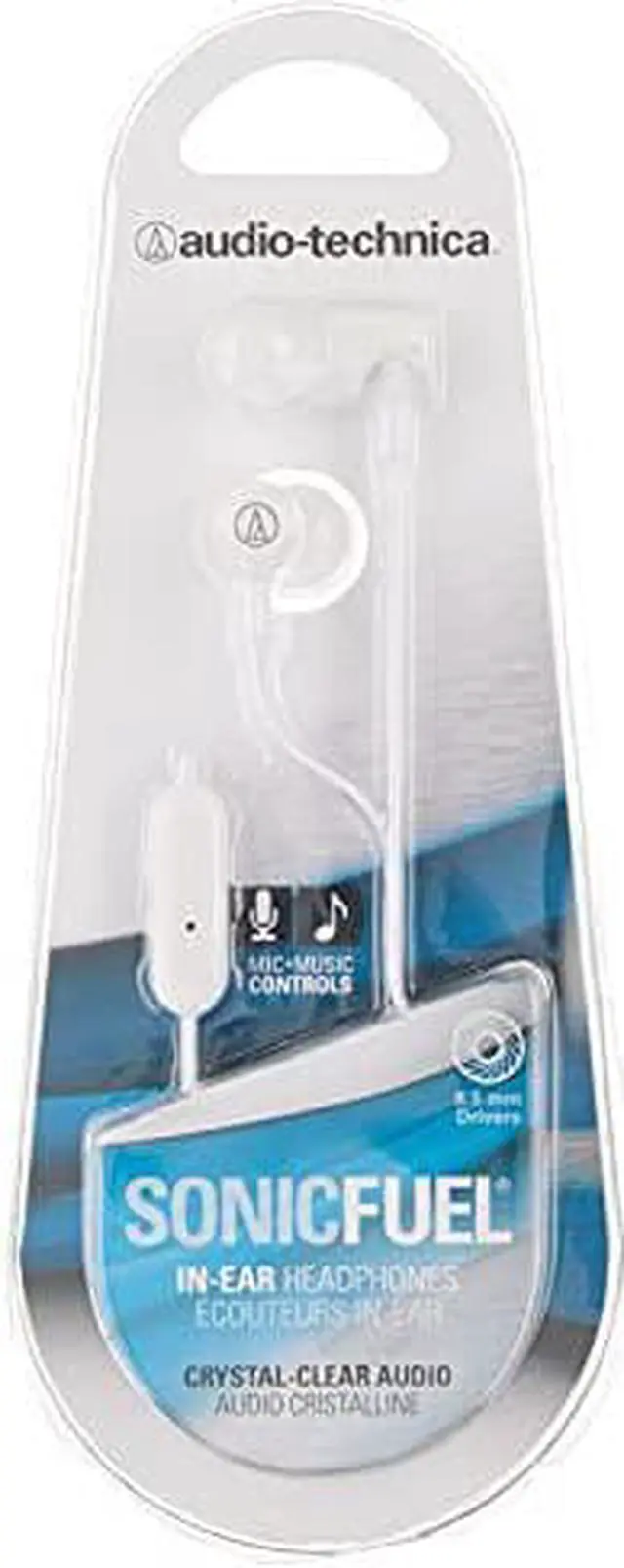 Alt view image 11 of 12 - Audio-Technica Sonicfuel In-Ear Headphones With In-Line Mic & Control