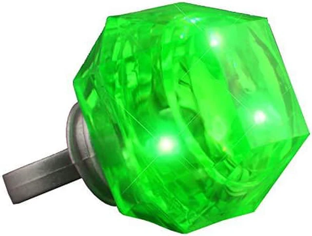 Main image of blinkee Large Emerald Green Fashionable LED Gem Ring for Parties