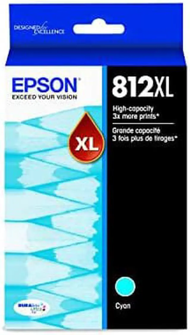Alt view image 4 of 9 - Epson T812XL220S (T812XL) DURABrite Ultra High-Yield Ink, 1,100 Page-Yield, Cyan