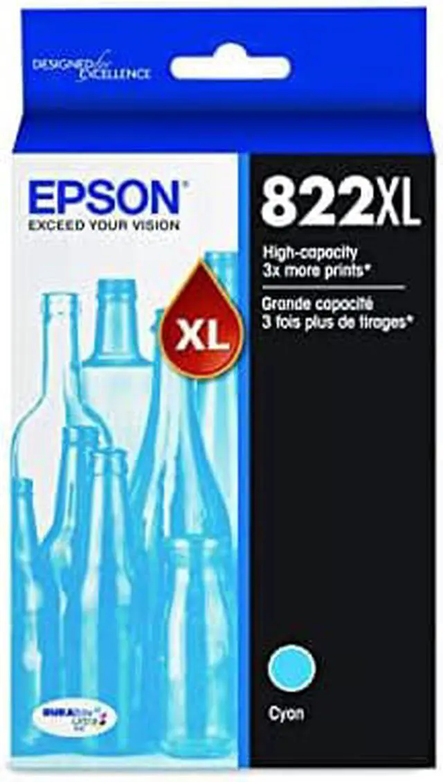 Alt view image 4 of 6 - Epson T822 Original Ink Cartridge Cyan T822XL220S