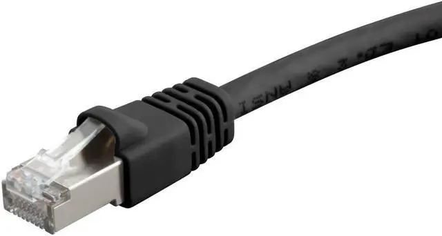 Alt view image 3 of 13 - Monoprice Cat6A Ethernet Patch Cable - 10 Feet - Black | Network Internet Cord - RJ45, 550Mhz, STP, Pure Bare Copper Wire, 10G, 26AWG
