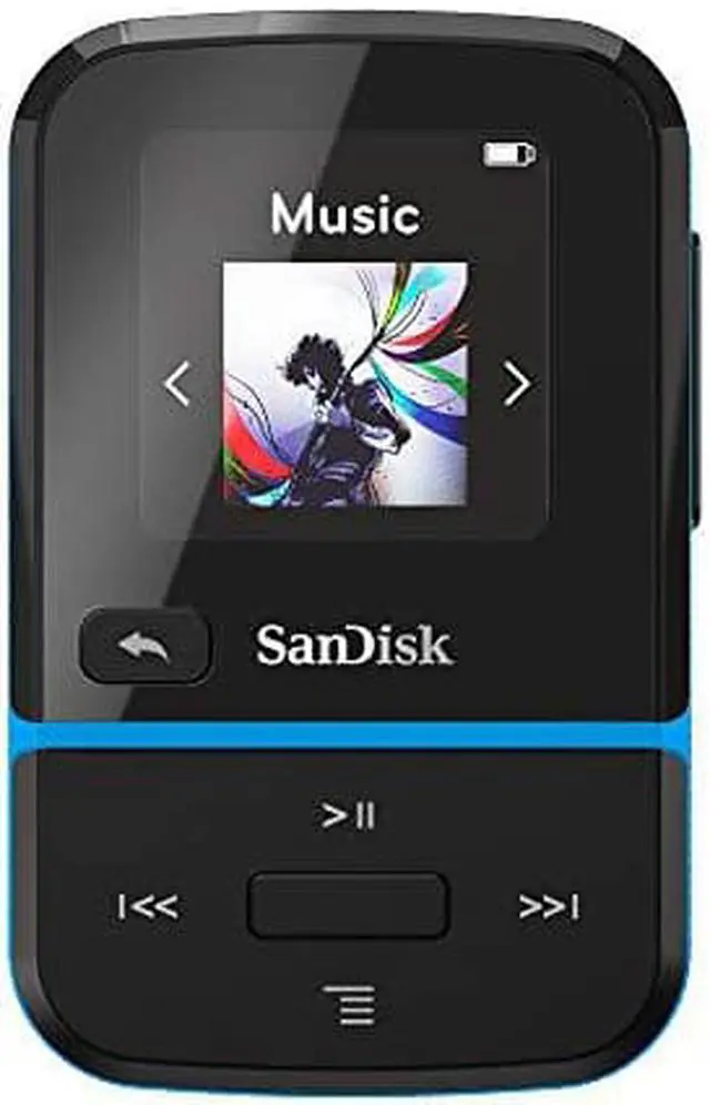 Alt view image 20 of 20 - SanDisk Clip Sport Go 32 GB Flash MP3 Player - Blue