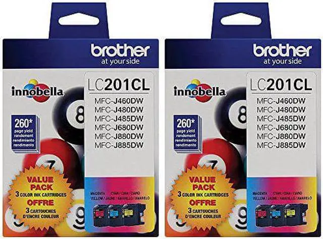 Main image of Brother LC-2013PKS Ink Cartridge (Cyan, Magenta, Yellow 2-Pack) in Retail Packaging