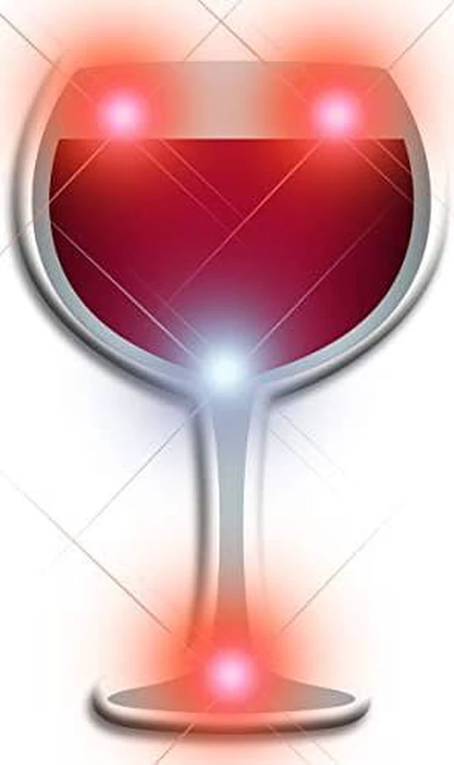 Main image of blinkee Wine Flashing Body Light Lapel Pins by