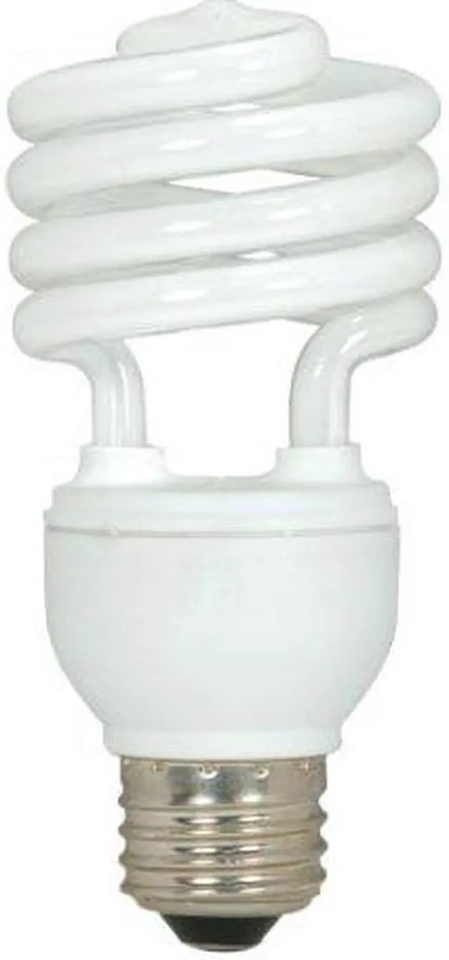 Alt view image 4 of 4 - Satco T2 18-watt Fluorescent Spiral Bulb 3-pack SDNS6271