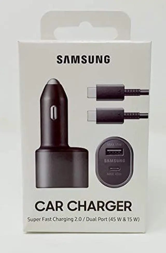 Alt view image 6 of 6 - Samsung Super Fast Charging 2.0 Dual Port (45W & 15W) - Black