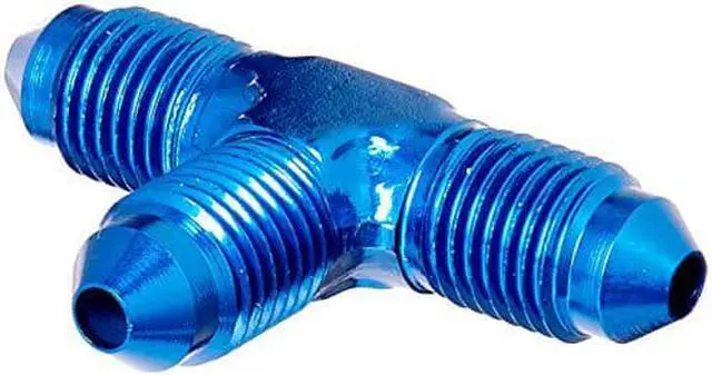 Main image of Aeroquip FCM2060 Blue Anodized Aluminum -03AN Flare Union T Adapter