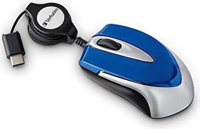 Alt view image 9 of 10 - Verbatim USB-C Mini Optical Travel Mouse-Blue