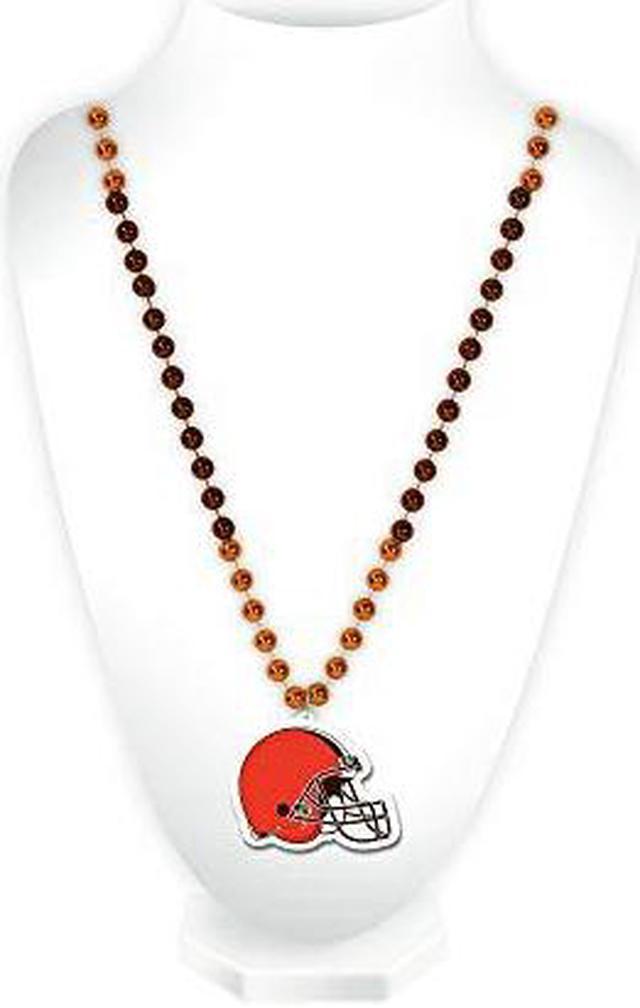 Cleveland Browns Pendant Bead Necklace