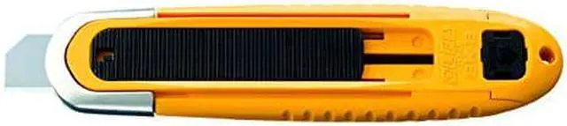 Alt view image 7 of 7 - Safety Utility Knife, 6 In., Black/Ylw