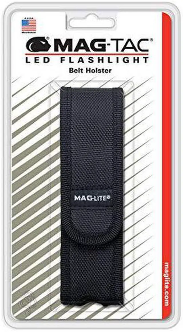 Alt view image 4 of 5 - Maglite Nylon Full Flap Belt Holster for Mini Maglite LED AA Flashlights, Black