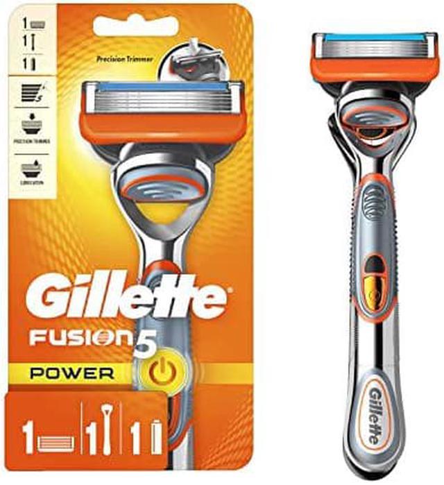 Gillette Fusion5 Power Razors for Men, 1 Gillette Razor, 1 Razor Blade Refill, 1 Battery & Keepsakes - Newegg.com