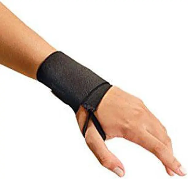 Alt view image 3 of 3 - OCCUNOMIX 311-L68 Wrist Support, Thumb Loop, Black