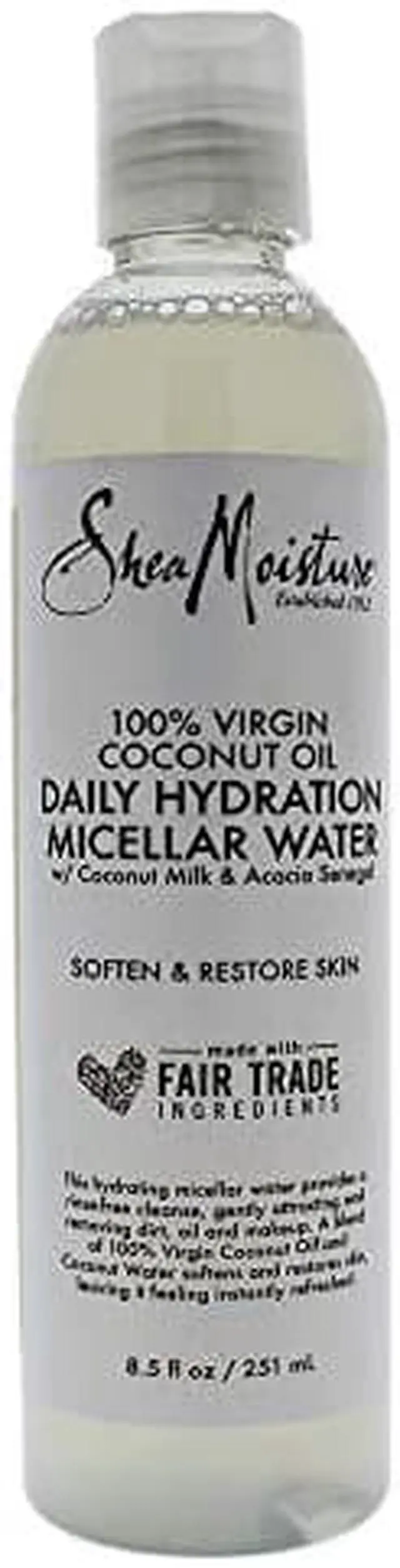 Main image of Shea Moisture 100 Percent Virgin Coconut Oil Daily Hydration Micellar Water, 8.5 Ounce