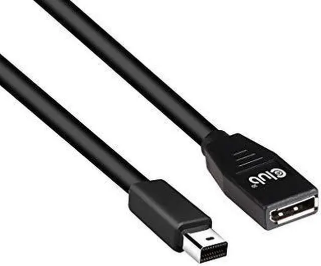 Alt view image 8 of 20 - Club3D Model CAC-1121 Mini DisplayPort to DisplayPort1.4 Extension Cable 8K60Hz DSC1.2 HBR3 HDR, M/F, 1m / 3.28 ft.