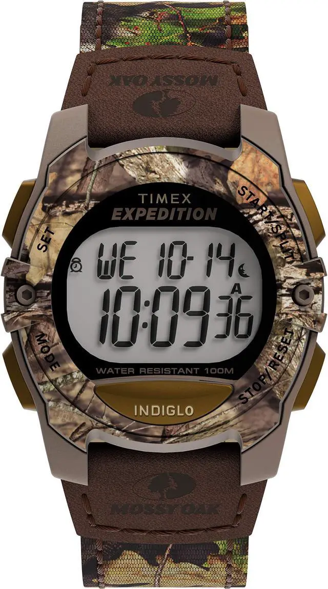 Main image of Timex x Mossy Oak Unisex Expedition Digital cAT 33mm Watch - Break-Up country camo Fabric Strap