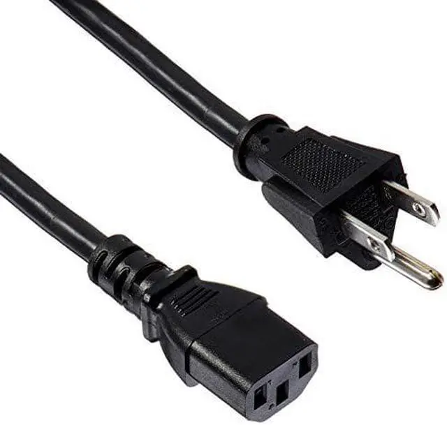 Alt view image 10 of 10 - Monoprice 1ft 16AWG Power Cord Cable w/ 3 Conductor PC Power Connector Socket, 13A (NEMA 5-15P to IEC-320-C13)