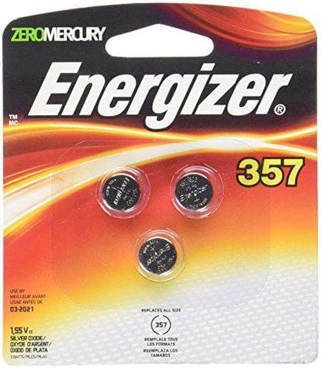Alt view image 3 of 6 - ENERGIZER Silver Oxide 357/303 357BPZ-3 1.5V Battery, 3-pack